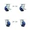 Service Caster 4 Inch Solid Polyurethane Caster Set with Roller Bearings 4 Swivel Lock 2 Brake SCC-30CS420-SPUR-TLB-BSL-2-BSL-2 - alternate 1